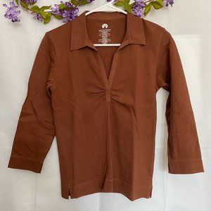 Weatherproof brand women’s brown V-neck